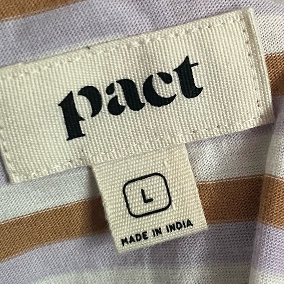 Pact • Purple Orange Soho Stripe Organic Cotton Softspun Tank Top - Picture 9 of 9